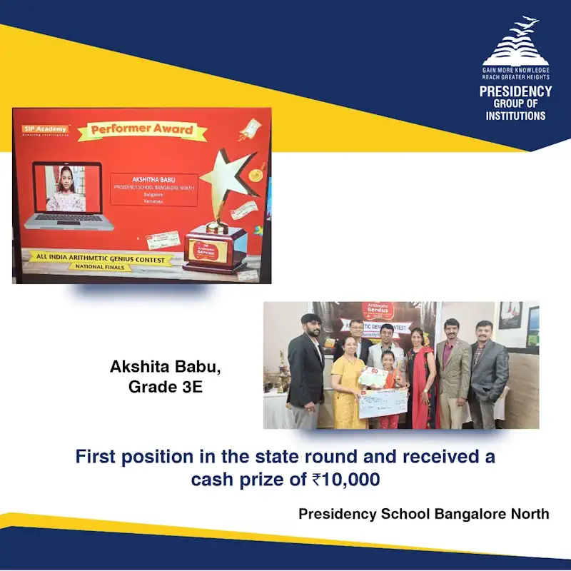 SIP Arithmetic Genius Contest - Akshita